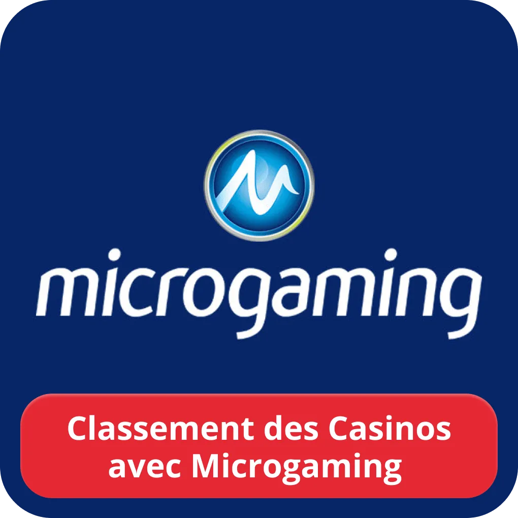 Meilleurs casinos de Microgaming